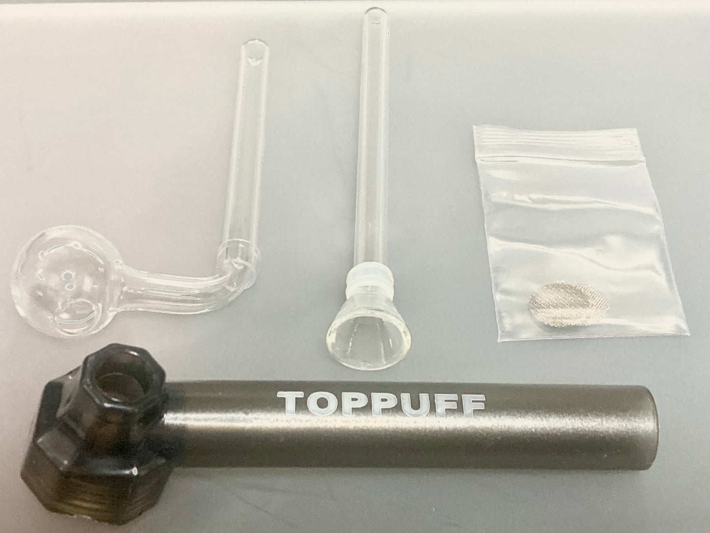 水ガラスパイプ 水パイプ 2種セット TOP PUFF