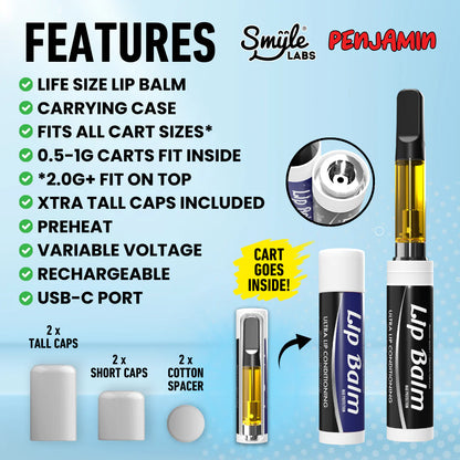 リップ型ステルスデバイス　ヴェポライザー　vapeバッテリー　